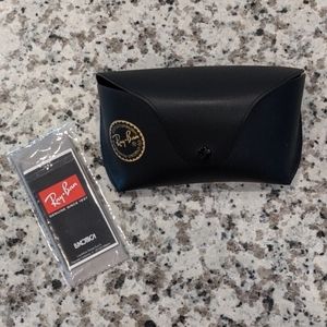 Ray-Ban Black Leather Sunglasses Case